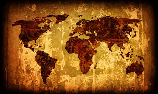 World Map Vintage Artwork Wall Mural