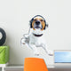 Dog Listening Music Wall Decal