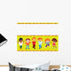 Happy Children Play Together Wall Mural