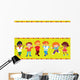 Happy Children Play Together Wall Mural