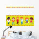 Happy Children Play Together Wall Mural