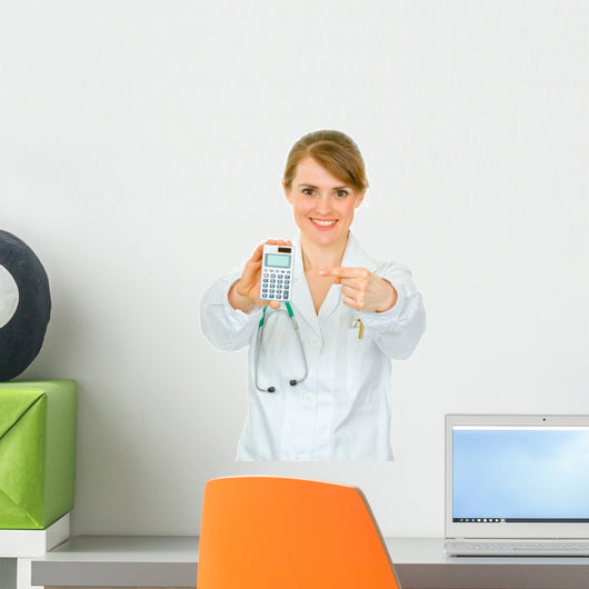 Smiling Medical Doctor Woman Wall Decal