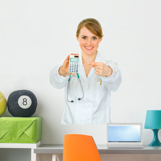 Smiling Medical Doctor Woman Wall Decal