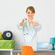 Smiling Medical Doctor Woman Wall Decal