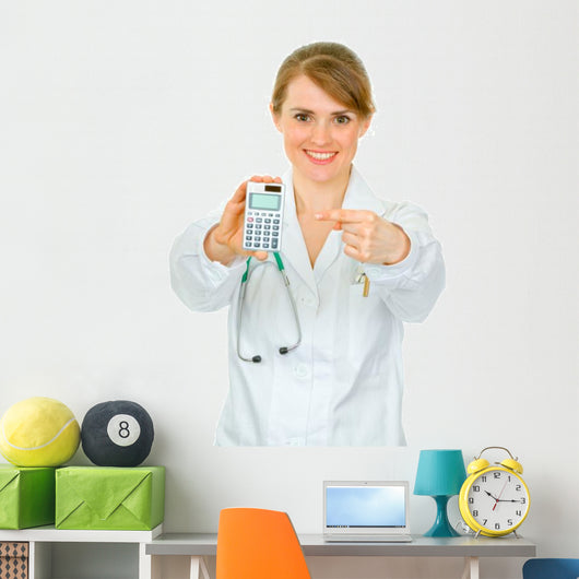 Smiling Medical Doctor Woman Wall Decal