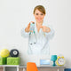 Smiling Medical Doctor Woman Wall Decal