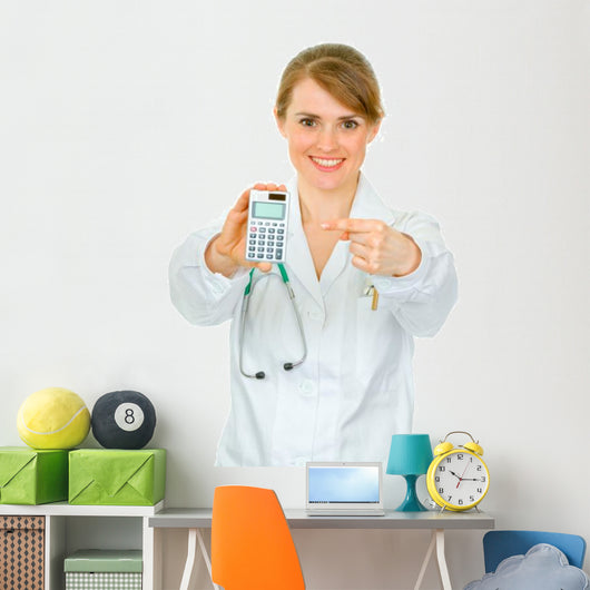 Smiling Medical Doctor Woman Wall Decal