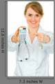 Smiling Medical Doctor Woman Wall Decal