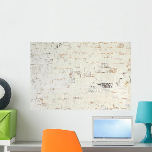 White Brick Wall Texture Wall Mural