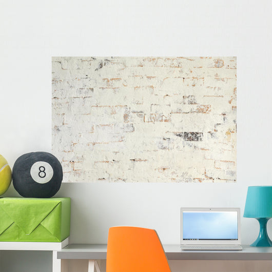 White Brick Wall Texture Wall Mural