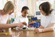 Schoolchildren and Their Teacher