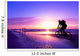 Mountain Biker on Beach and Sunset Wall Mural