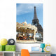 Vintage style carousel in Paris Wall Mural
