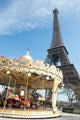 Vintage style carousel in Paris Wall Mural