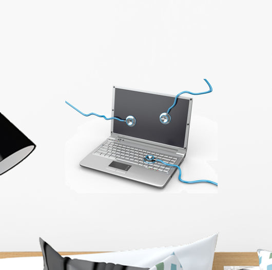 Service for Laptop Repair Wall Decal