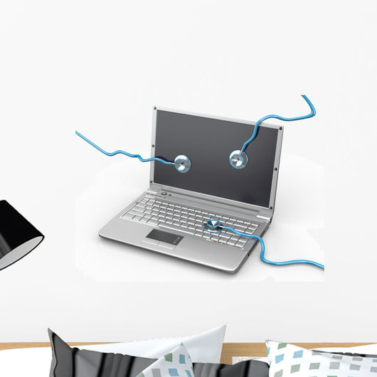 Service for Laptop Repair Wall Decal