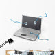 Service for Laptop Repair Wall Decal