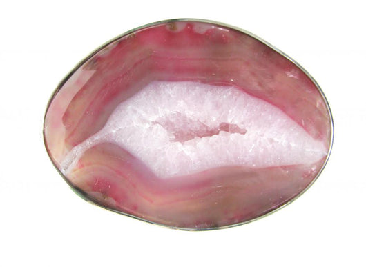 round pink agate geode crystal Wall Decal