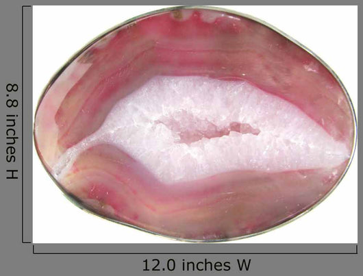 round pink agate geode crystal Wall Decal