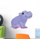 Cartoon Baby Hippo Boy Wall Decal