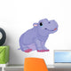 Cartoon Baby Hippo Boy Wall Decal