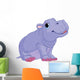 Cartoon Baby Hippo Boy Wall Decal