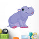Cartoon Baby Hippo Boy Wall Decal