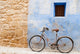 Bike Blue Wall