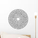 Circular maze Wall Decal