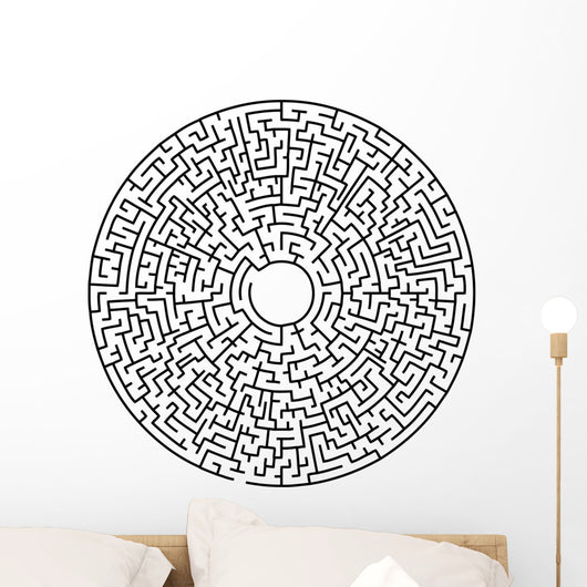 Circular maze Wall Decal