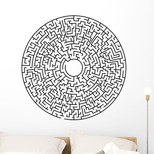 Circular maze Wall Decal