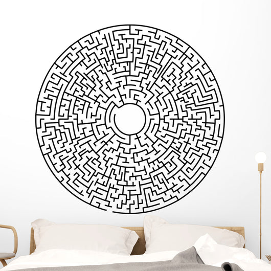 Circular maze Wall Decal