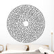 Circular maze Wall Decal