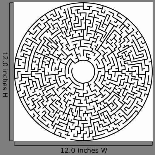 Circular maze Wall Decal