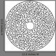 Circular maze Wall Decal