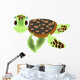 Sea Animal Decals - Cute Cartoon Sea Turtle Wall Decal