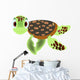 Sea Animal Decals - Cute Cartoon Sea Turtle Wall Decal