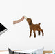 bottle feeding baby goat Wall Decal