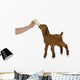 bottle feeding baby goat Wall Decal
