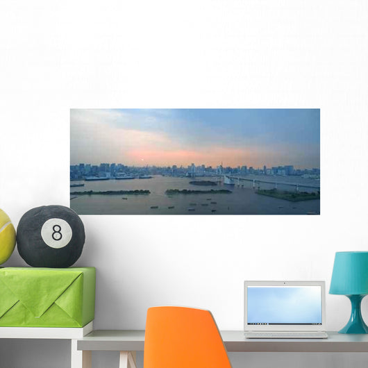 Bay City with Harbor Wall Decal