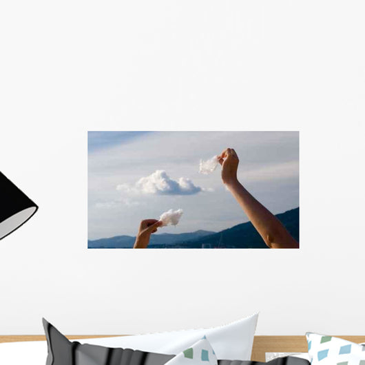 Making Clouds from Cotton Wall Decal