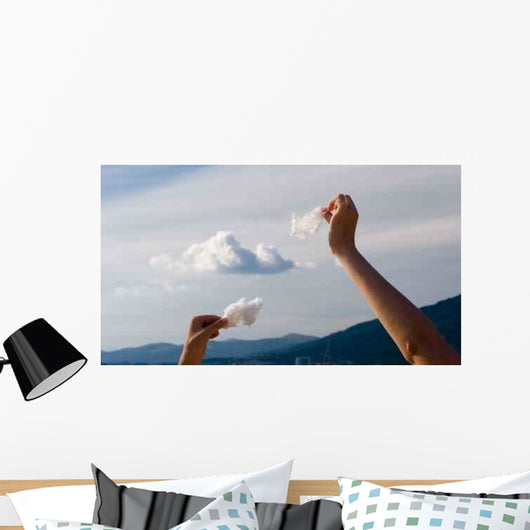 Making Clouds from Cotton Wall Decal