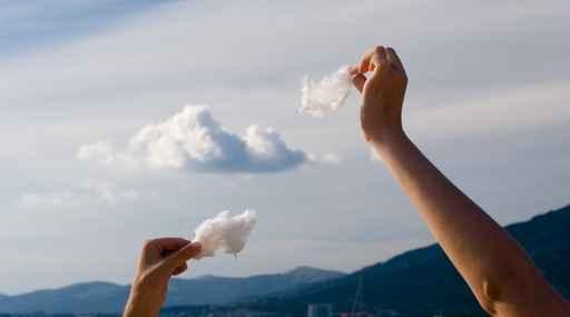 Making Clouds from Cotton Wall Decal