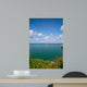 Beautiful Coast With Trees and Blue Sky Wall Mural