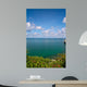 Beautiful Coast With Trees and Blue Sky Wall Mural