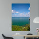 Beautiful Coast With Trees and Blue Sky Wall Mural