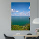 Beautiful Coast With Trees and Blue Sky Wall Mural