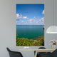 Beautiful Coast With Trees and Blue Sky Wall Mural