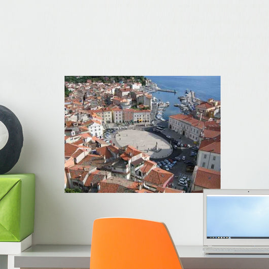 Market Square from Top Wall Decal