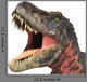 Tarbosaurus Big Head in the Sun Wall Decal